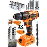 Dozzer Milwake Seri 512 VF 25 Ah Bakır Sargı 27 Parça 2 Akülü Vidalama Matkap