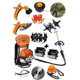 Dozzer Suv Serii 14Hp Benzinli Sirt Tipi Ot Cim Bicme Tirpan Makinesi Toprak Eseleme + Akrobat Capa
