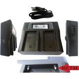DP 228 Led Kamera Işıkları Için Np-F970 Çiftli Şarj Aleti