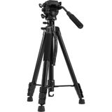 DP-470 Pro Deve Boynu Yatay Dikey Makro Fotoğraf Monopod ve Video Slr Kamera Tripodu - Siyah