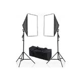DP 50x70 Cm Softbox 2'li Sürekli Işık Seti Youtber Kit Taşıma Çantalı