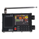 DP-666 TEF6686 Tam Bant Radyo için, FM AM Kısa Dalga Radyo RDS için, 2.8 inç Dirençli Dokunmatik LCD Renkli Ekran, Taşınabilir Yüksek Hassasiyetli Seyahat Radyosu (Siyah)