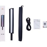 DP-730 LED Rgb Stick Çubuk LED Foto Video Işık Rgb LED Işık Çubuğu Telefonla Kontrol Çantalı 30W - Koyu Siyah