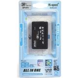 DP Çoklu Kart Okuyucu Compact Flash Sd Micro Sd mm Stick Xd USB 2.0 - Siyah - Beyaz