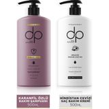 DP Karanfil Özlü 500 ml Şampuan + Organik Hindistan 500 ml Saç Kremi Set