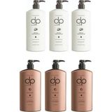 DP Pamuk Sütü ve Buğday Protein 3x500 ml Şampuan + Tuzsuz Çörekotu Yağı 3x500 ml Şampuan