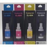 Dpi Toner Epson T664 CHİPLİ Muadil Mürekkep Kartuş 4’lü Paket (CMYK) – L100 L210 L365 – 70 ml