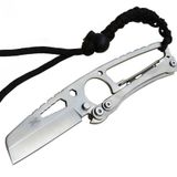 DPX Gear Hit Cutter TX01 Outdoor Kamp Bıçağı Metal 19 cm - İpli Sap, Kılıflı