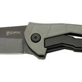 DpxGear Sugga 915B GRN Siyah Kamp / Outdoor Çakı 17,5cm - Yarı Otomatik, Kemerlikli, Kutulu