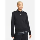 DQ5751-010 W NSW PHNX FLC STD CREW Siyah Kadın Bisiklet Yaka Sweatshirt