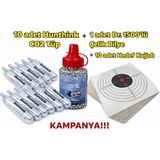 Dr 4.5mm 1500'LÜK Çelik Bilye + 10 Ad.hedef Kağıdı+ 10 Ad. Hunthink Co2 ( Kampanya 1 )