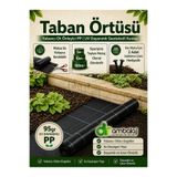 dr ambalaj çuval san.tic.ltd.şti. Taban Örtüsü 1 Mt x 5 Mt Sera Yer Malç Naylonu ve ÇİVİLERİ , UV Katkılı Siyah Ot Engelleme Peyzaj Sulzer Kumaş