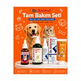 Dr. Animal Tam Bakım Seti-Ağız, göz, kulak bakım-Tüy sağlığı-Balık yağı-Kedi Malt