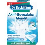 Dr. Beckmann Aktif Beyazlatıcı Mendil 15 Adet 1 Katlı Parfümsüz Beyaz Renkli Mendil