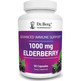 Dr. Berg Black Elderberry 15,000 Iu Vitamin D, 60 Mg Of Zinc, & 90 Mg Of Camu Camu Sambucus Elderberry Immune Support - 90 Capsules - Aromasız