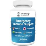 Dr. Berg Emergency Immune Support Echinacea - Potent Blend Of Herbal Extracts 2,000 Iu Vitamin D 10MG Of Zinc - 60 Tablets. - Aromasız