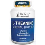 Dr. Berg L-Theanine With Ashwagandha & L-Tyrosine, Zinc & Manganese Adrenal Support Advanced 9-İn-1 Adaptogen & Mineral 90 Caps