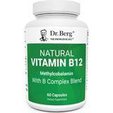 Dr. Berg Natural Vitamin B12 1000 Mcg With B Complex Blend - Methylcobalamin B12 For Energy, Nerve Health, And Cognitive Function* - Methylated B12 With Folate - 60 Capsules. - Aromasız