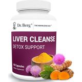 Dr. Berg Nutritionals Liver Cleanse Detox Capsules W/unique Blend Of Milk Thistle, Ox Bile & Folate 60 Capsules