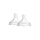 Dr.Brown's 1. Seviye Geniş Ağız Silikon Options+ Biberon Emziği, İkili Paket