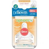 Dr. Browns Biberon Emzigi 1. Seviye Genis Agiz Ikili