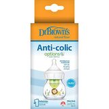 Dr. Browns DB 21601 60 ml Aslan Geniş Ağız Anti-Kolik Options+ Desenli Cam Biberon