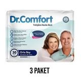 Dr.Comfort M 3x30'lu Belbantlı Yetişkin Hasta Bezi