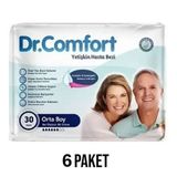 Dr.Comfort M 6x30'lu Belbantlı Yetişkin Hasta Bezi