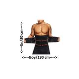 Dr. Cornell Termal Sauna Kemer Bel Korsesi Neopren Bel Kemeri Battal Boy 130 x 30 cm - Standart - Siyah