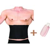 Dr. Cornell Termal Sauna Kemer Göbek Basen Zayıflama Korsesi 25 x 120 cm + Lut Gölü Tuzlu Jel - Standart - Siyah
