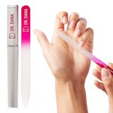 Dr. Dana Beauty Kılıflı Cam Tırnak Törpüsü - Doğal Çiviler için Bu Premium Cam tırnak törpüsü, koruyucu seyahat çantası ile çift taraflı kazınmış kristal tırnak törpüsüdür.