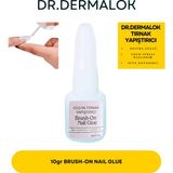 Dr.Dermalok Takma Tırnak Yapıştırıcı Protez Yapıştırıcı Jel Tak Çıkar Yapıştırma Fırçalı