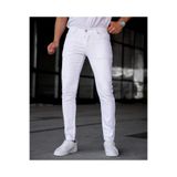 Dr Dnm Remix Erkek Pantolon Slim Fit Likralı Beyaz