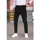 Dr Dnm Remix Erkek Siyah Kaliteli Esnek Likralı Bilek Boy Rahat Kesim Slim Fit Kumaş Pantolon