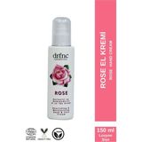 dr.fnc ECOCERT Sertifikalı Besleyici ve Nemlendirici Doğal Gül El Kremi -Isparta'dan - 150 Ml