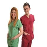 Dr.Gerys Modeli Terikoton ince Kumaş Tek Üst Forma