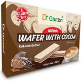 Dr. Gluten Glutensiz Kakaolu Gofret 100 gr Lezzetli Çikolata Alternatifi Sağlıklı Atıştırmalık