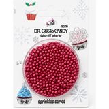 Dr. Gusto 2 mm Kırmızı Boncuk Pasta Süsleme Şekeri – Minik Dekor Şekeri - 30 gr