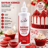 Dr. Gusto Bayrak Kırmızısı (Red Flag) Su Bazlı Likit Gıda Boyası 250 G