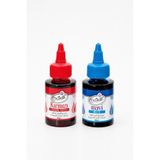 Dr. Gusto Su Bazlı Likit Gıda Boyası (60GR Renkler) Kırmızı+Mavi 2'li Set