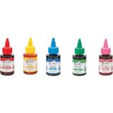 Dr. Gusto Su Bazlı Likit Sıvı Gıda Boyası 5 Li Set (5 Adet - 5 Renk) Sarı - Mavi - Kırmızı - Yeşil - Pembe - 5 gr