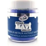 Dr. Gusto Yenilebilir Antrasit Mavi Metalik Toz Sim Boya 10 gr - 1 Adet