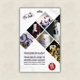 Dr. Gusto Yenilebilir Hobi ve Modelleme Kağıdı 10 Adet - Beyaz