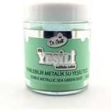 Dr. Gusto Yenilebilir Kristal Yeşili Metalik Toz Sim Boya 10 gr - 1 Adet