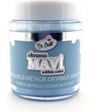 Dr. Gusto Yenilebilir Okyanus Mavi Metalik Toz Sim Boya 10 gr - 1 Adet