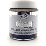Dr. Gusto Yenilebilir Siyah Metalik Toz Sim Boya 10 gr - 1 Adet