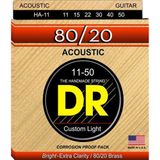 DR HA-11 Hi-Beam 80/20 Akustik Gitar Teli (Custom Light 11-50)
