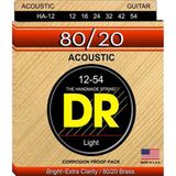 DR HA-12 Hi-Beam 80/20 Akustik Gitar Teli (Light 12-54)