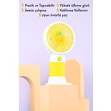 Dr Hana Mini Fan Masaüstü Taşınabilir Telefon Stantlı Vantilatör 2si 1 Arada Güçlü üfleme
