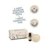 Dr. Lavender %100 Merinos Yünü XL Boy Çamaşır Kurutma Topu 50 GR.+ Esansiyel Yağ 10 ML + Lavanta Kesesi Hediyeli